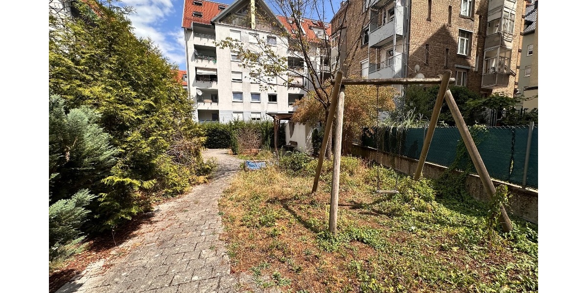 Gemeinschaftlicher Garten hinter dem Haus